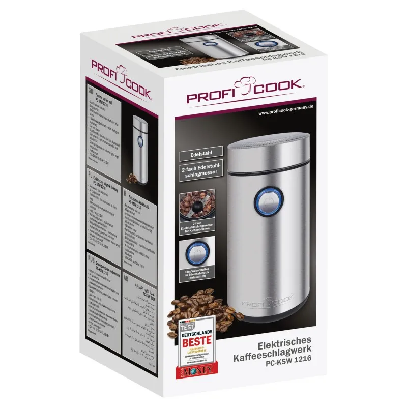 Кавомолка електрична ProfiCook PC-KSW 1216 : створюйте неперевершений смак кави кожен день